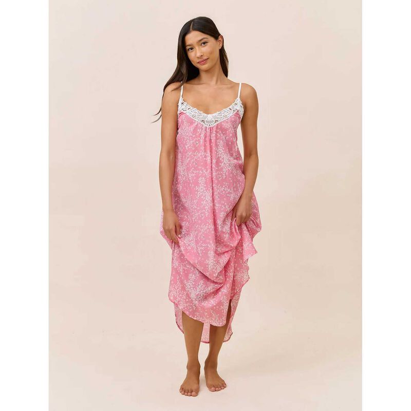 Papinelle Cheri Blossom Lace Front Maxi Nightie image number 3